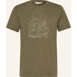 Icebreaker Tech Lite III SS Tee Sunset Camp Men Loden-IB069