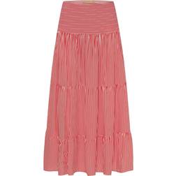 Marta Du Chateau Princess Skirt - Print Red Stripe