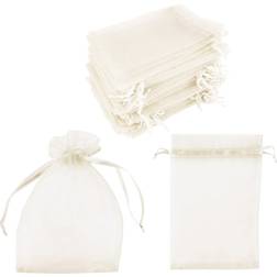 INF Gift Bags Organza Cream 100-pack