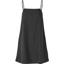 Selected Femme Linnie Linen Dress - Black