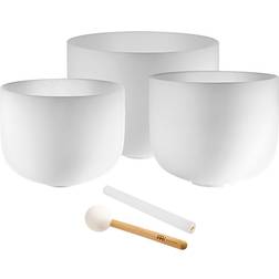 Meinl Sonic Energy 3-Piece Crystal Singing Bowl Set, A4/F4/D4, 432 Hz