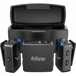 Fifine M9 Dual Wireless Microphone System Trådløs Mikrofon