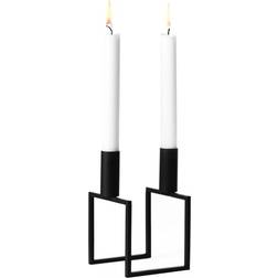 Audo Copenhagen Line Sort Lysestage 10cm