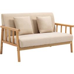 Homcom Couch Sofa 123cm Zweisitzer