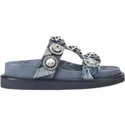 Kurt Geiger London Orson Crystal Sandal - Denim