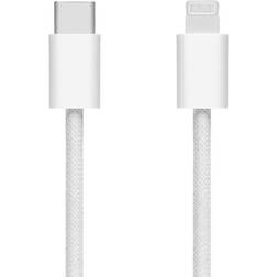Linocell Flätad USB-C Till Lightning Kabel 0,5 m
