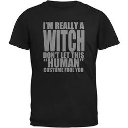 Old Glory Toddler Halloween Human Witch Costume T-shirt - Black