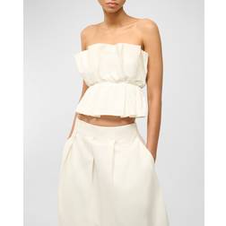 Staud Off-White Dover Tank Top IVY Ivory