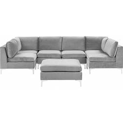 Beliani Evja Grey Sofa 300cm 6 Seater