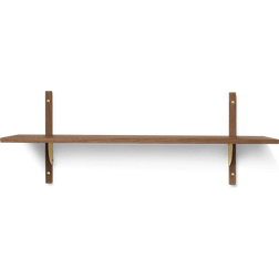 ferm LIVING Sector Smoked Oak/Brass Væghylde 87cm