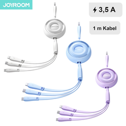 Joyroom 3in1 USB-A till USB-C Lightning MicroUSB Kabel 1m