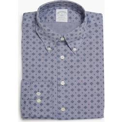 Brooks Brothers Milano Slim-fit Bomuld Sportsskjorte - Blå