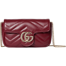 Gucci Marmont Super Mini Bag - Rosso Ancora Red