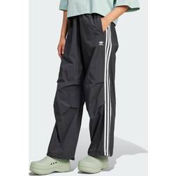 adidas Originals Womens 3 Stripe Woven Parachute Pants - Black