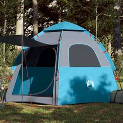 vidaXL 4-Personers Campingtelt Quick-Release Blå