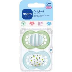 Mam Original Soothers 6 Months 2 Pack