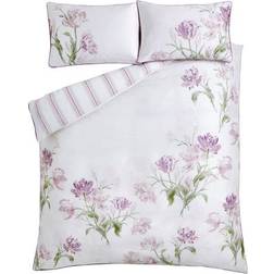Laura Ashley Gosford Grape Duvet Cover Pink, White, Purple (200x137cm)