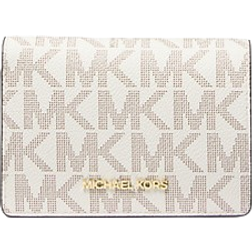 Michael Kors Jet Set Medium Signature Logo Wallet - Natural