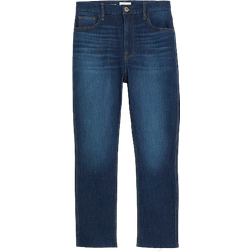 River Island High Waisted Slim Straight Jeans - Blue