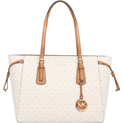 Michael Kors Voyager Medium Logo Tote Bag - Vanilla