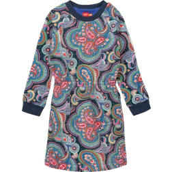 Oilily Doortje Sweat Dress - Dark Blue/Pink/Mint Green