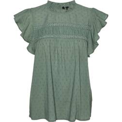 Vero Moda Trine Top - Green/Hedge Green