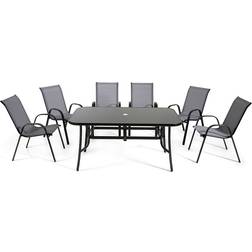 Outdoor Living Rufford Patio Dining Set, 1 Table incl. 6 Chairs