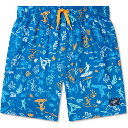 Speedo Kid's Printed Redondo Volley 15" Boardshorts - Mandarin Peel