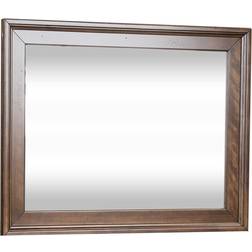 Copper Grove Saddlebrook Tobacco Espresso Table Mirror 46x36"