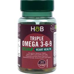 Holland & Barrett High Strength Vegan Triple Omega 3-6-9 Oil 680mg