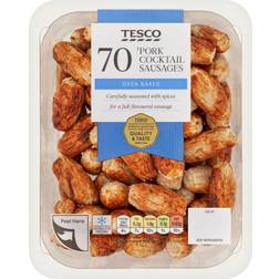 Tesco 70 Pork Cocktail Sausages 560g 560g 70pcs