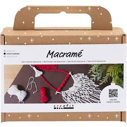 Creativ Company Mini DIY Kit Macramé Julemand Klar til levering