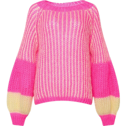 Noella Liana Knit Sweater - Pink/Yellow Mix