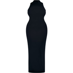 PrettyLittleThing High Neck Midaxi Dress Plus Size - Black