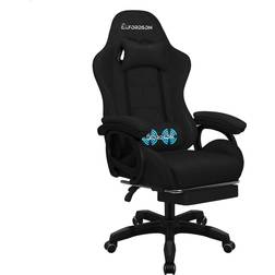 ELFORDSON Xavier Two-Point Massage Executive Gaming Office Chair Black