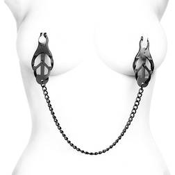 Master Series Japanese Clover Nipple Clamps with Chain