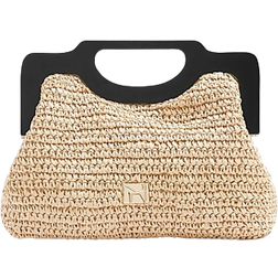 River Island Clutch Bag - Beige