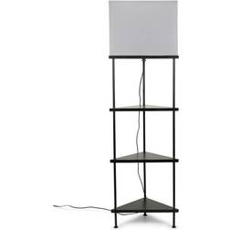 ValueLights 3 Tier Corner Grey Floor Lamp 150cm