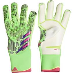 adidas Predator Pro Hype Goalkeeper Gloves - Green/Pink/Lucid Lemon