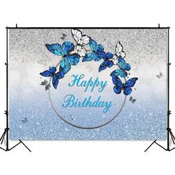 Banner Blue Butterfly Photo Background 300x200cm