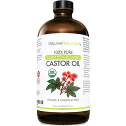 RejuveNaturals 100% Pure Certified Organic Castor Oil 473ml