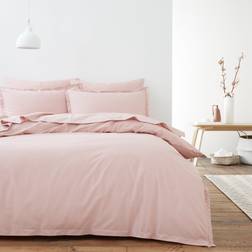 Dunelm Organic Cotton Duvet Cover Pink (200x135cm)