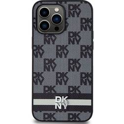 DKNY Checkered Pattern and Stripe Case for iPhone 15 Pro Max