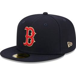 New Era MLB Boston Rot Sox Laurel Sidepatch 59fifty Cap