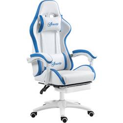 Vinsetto Racing Style Gaming Chair with Reclining Function Footrest, Blue