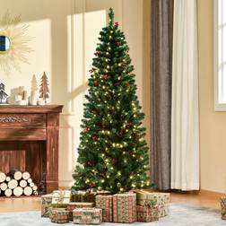 Homcom Prelit Green Christmas Tree 150cm