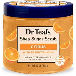 Dr Teal's Shea Sugar Body Scrub Citrus with Essential Oils & Vitamin C 538g