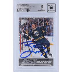 Upper Deck Jack Eichel Buffalo Sabres Autographed 2015-16 Series 2 Young Guns #451 Beckett Fanatics Witnessed Authenticated 9/10 Rookie Card