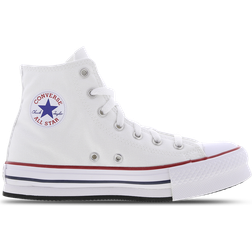 Converse Big Kid's Chuck Taylor All Star Lift Platform Canvas High Top - White/Garnet/Navy