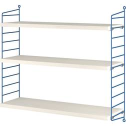 String 1949-2024 White Oiled Pine/Blue Væghylde 60cm